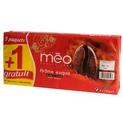 Meo max havelaar cafe moulu meo arome exquis 3x250g