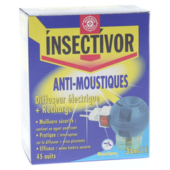 Diffuseur electrique Insectivor Anti-moustiques + recharge 35ml