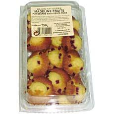 20 petites madeleines rondes aux fruits Astruc boite 250g
