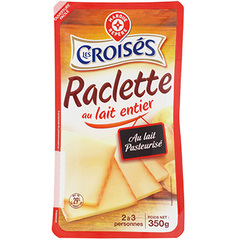 Fromage raclette Les Croises Entier 29%mg 350g