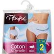 2 Slips Maxi Cotton PLAYTEX, blanc, taille 42