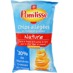 Chips allegees Pom'Lisse Nature 120g