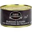 Plat cuisiné haricots/saucisses Toulouse Baron d'Assayac