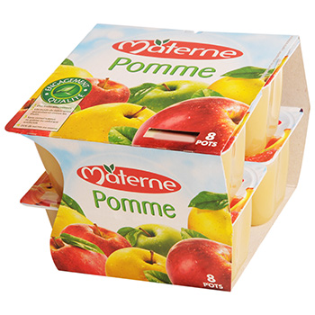 Compotes Materne Pomme nature 8x100g