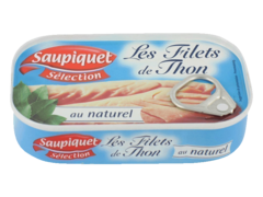 Filets de thon au naturel SAUPIQUET, 81g