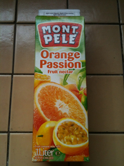 Nectar d'orange et passion MONT PELE, brique de 1l