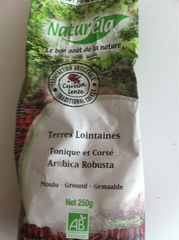 Naturéla café bio arabica robusta moulu 250g