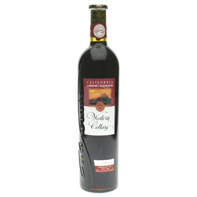 Vin rouge de Californie Cabernet Sauvignon WESTERN CELLARS, 75cl