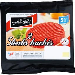 Steaks haches extra tendre x2, le paquet,240g