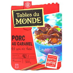 Porc au caramel Tables du Monde Riz thai 300g