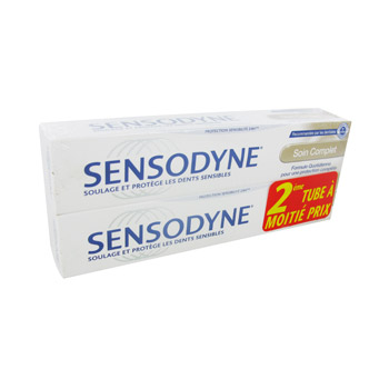Sensodyne lot de 2 Tubes de dentifrice Soin Complet