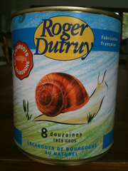 Roger Dutruy Escargots de Bourgogne au naturel, très gros la boite de 500 g net égoutté