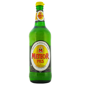 Biere blonde Meteor Pils Verre consigne 5%vol. 75cl