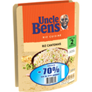 Uncle Ben's riz express cantonais 2x250g dont 50%sur le 2ème