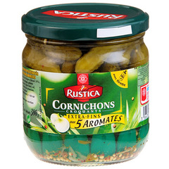 Cornichons Rustica 5 aromates 210g
