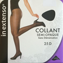 In Extenso collant voile lycra semi opaque 25d noir taille 4