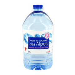 eau de source des alpes auchan 5l