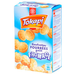 Biscuits Tokapi Gaufrettes Fourrees fromage 75g
