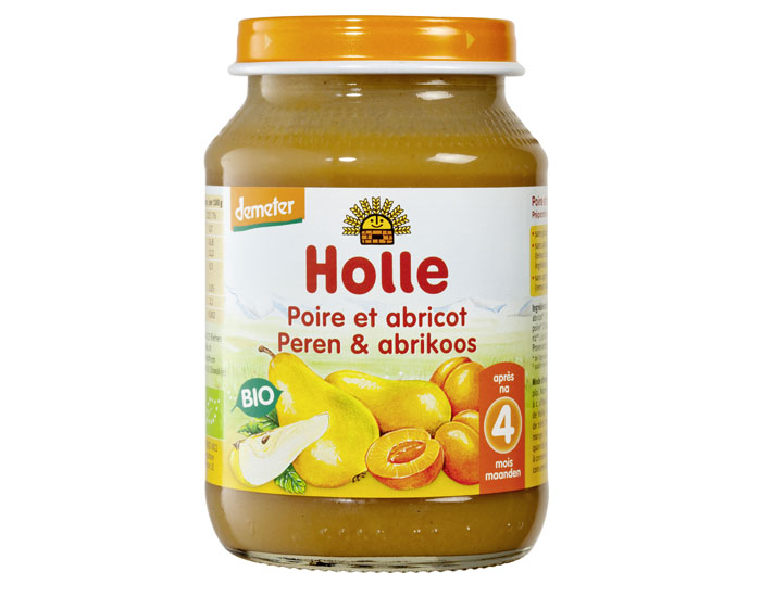 Holle Compote de Poire & Abricot Bio 190 g