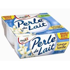 Yoplait yaourt perle de lait parfum vanille 4x125g