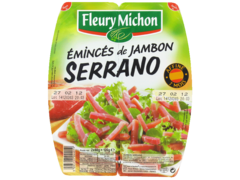 Eminces de jambon Serrano FLEURY MICHON, 120g