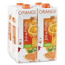 Auchan jus d'orange à base de concentré 4x1l