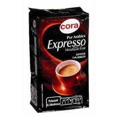 Espresso, cafe moulu
