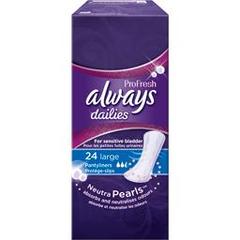 Always, Dailies - Protege-slips ProFresh Large, la boite de 24