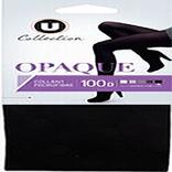 Collant opaque 100D U COLLECTION, noir, taille 1/2