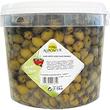 Seau d'olives vertes cassées sauce provençale 34/37, 2,5 Kg