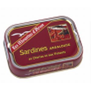 Les Mouettes d'Arvor Sardines à l'Andalouse à l'Huile d'Olive 115 g - Lot de 4
