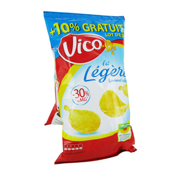 chips legeres 2x120g vico