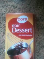 Cora chocolat noir dessert 52% 200g
