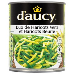 D'Aucy poêlée de haricots verts au beurre persillées 4/4 PNE 455g net égouté