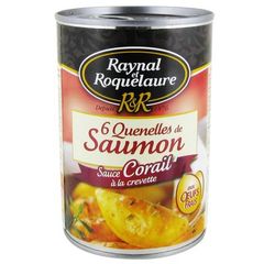 Raynal et Roquelaure, Quenelles de saumon sauce corail a la crevette, la boite de 6 - 400g