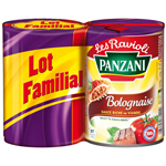Panzani ravioli sauce bolognaise 2x400g 