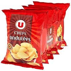 Chips ondulees U, 6x30g