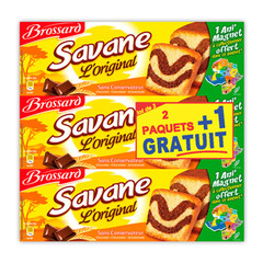 Brossard Savane l'original au chocolat 2x300g