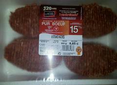 Jean Rozé, steak de viande hachée pur bœuf 15%, les 8 de 100 g