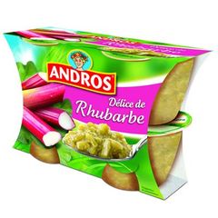 Andros delice rhubarbe 4x100g