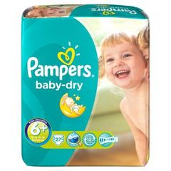 Couches Baby-dry 17 + kg Pampers