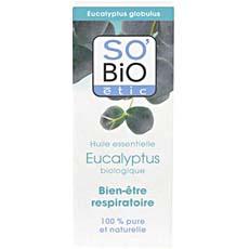 Huile essentielle d'eucalytus bio Bien etre respiratoire SO BIO, 15ml