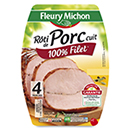 Fleury Michon rôti de porc cuit tranche x4 -160g