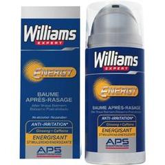Williams, Baume apres-rasage Energy anti irritation, energisant, le flacon de 100 ml
