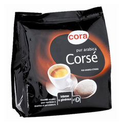 Cora cafe 18 dosettes arabica corse 125g