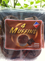 4 muffins chocolat aux pépites de chocolat 30...