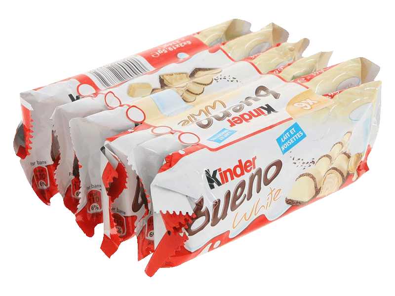 Kinder Bueno White - Fines gaufrettes de chocolat blanc
