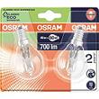 Ampoule sphérique halogène Eco OSRAM, 46W E14, claire, 2 unités sousblister