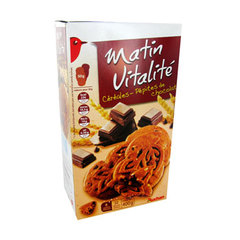 Auchan biscuits matin vitalite cereales & chocolat 400g