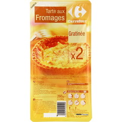 Tarte aux fromages gratinee